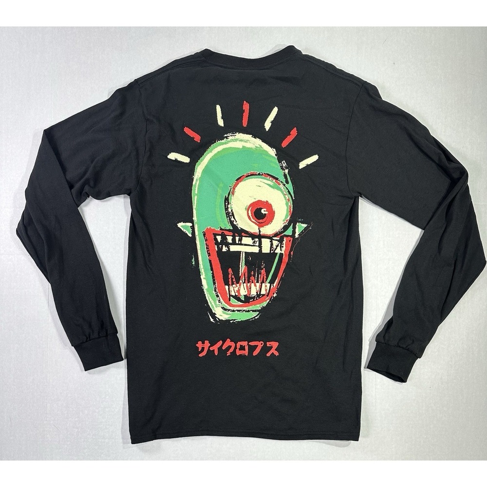 Yu-Gi-Oh Cyclops Monster Long Sleeve Shirt Black Size S 2020 Konami Anime Tee
